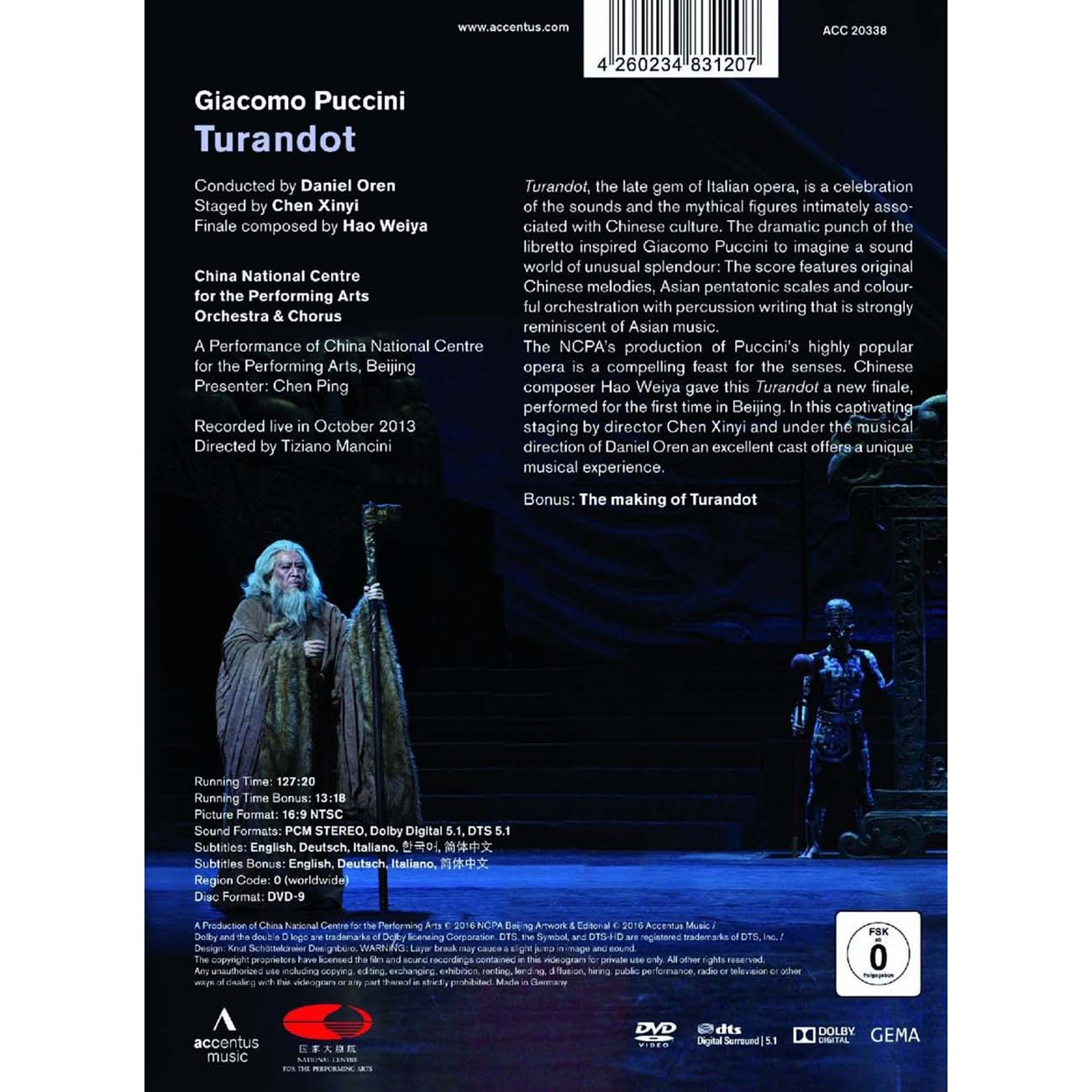 Puccini: Turandot (DVD) – China National Centre for the